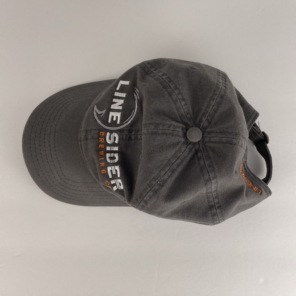 Line Sider Brewing Co. Dad Hat OSMF Gray Adjustable Baseball Cap Otto Beer - Picture 6 of 9